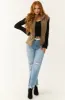 Taupe Zip Up Sherpa Vest with Drawstring Waist sold by Lime Lush