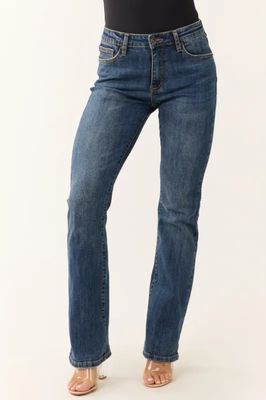 Special A Dark Wash Slender Bootcut Jeans sold by Lime Lush
