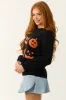 Black Halloween Pumpkin Graphic Knit Sweater sold by Lime Lush