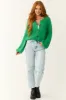 Kelly Green Button Down Long Sleeve Cardigan sold by Lime Lush