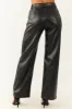 Black Faux Leather Wide Leg High Waisted Pants sold by Lime Lush