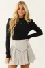Black Puff Shoulder Long Sleeve Knit Top sold by Lime Lush