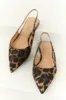 Cocoa Leopard Print Slingback Pointed Toe Flats sold by Lime Lush