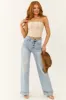 Desert Sand Faux Leather Western Corset Top sold by Lime Lush
