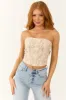 Desert Sand Faux Leather Western Corset Top sold by Lime Lush