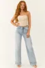 Desert Sand Faux Leather Western Corset Top sold by Lime Lush