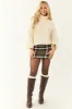 Cream Long Sleeve Turtleneck Chunky Sweater sold by Lime Lush