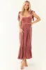 Punch Velvet Tie Straps Ruched Maxi Dress sold by Lime Lush