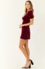 Wine Plunging Neck Velvet Short Sleeve Mini Dress sold by Lime Lush