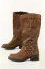 Light Sepia Faux Leather Multiple Buckle Boot sold by Lime Lush