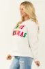 Ivory Merry Christmas Patch Detail Pullover sold by Lime Lush
