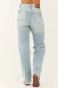 Judy Blue Light Wash Distressed 90's Straight Jeans sold by Lime Lush