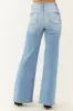 Risen Light Wash Distressed Bootcut Jeans sold by Lime Lush
