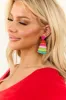 Ruby Christmas Tree Beaded Earrings sold by Lime Lush