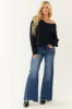 Dark Navy V Neck Chest Pocket Knit Sweater sold by Lime Lush