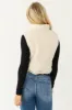 Ivory Sherpa Zip Up Mock Neck Vest sold by Lime Lush