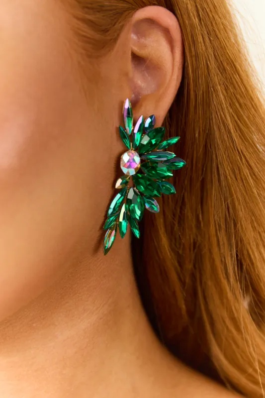 Pine Burst Gemstone Post Back Earrings sold by Lime Lush