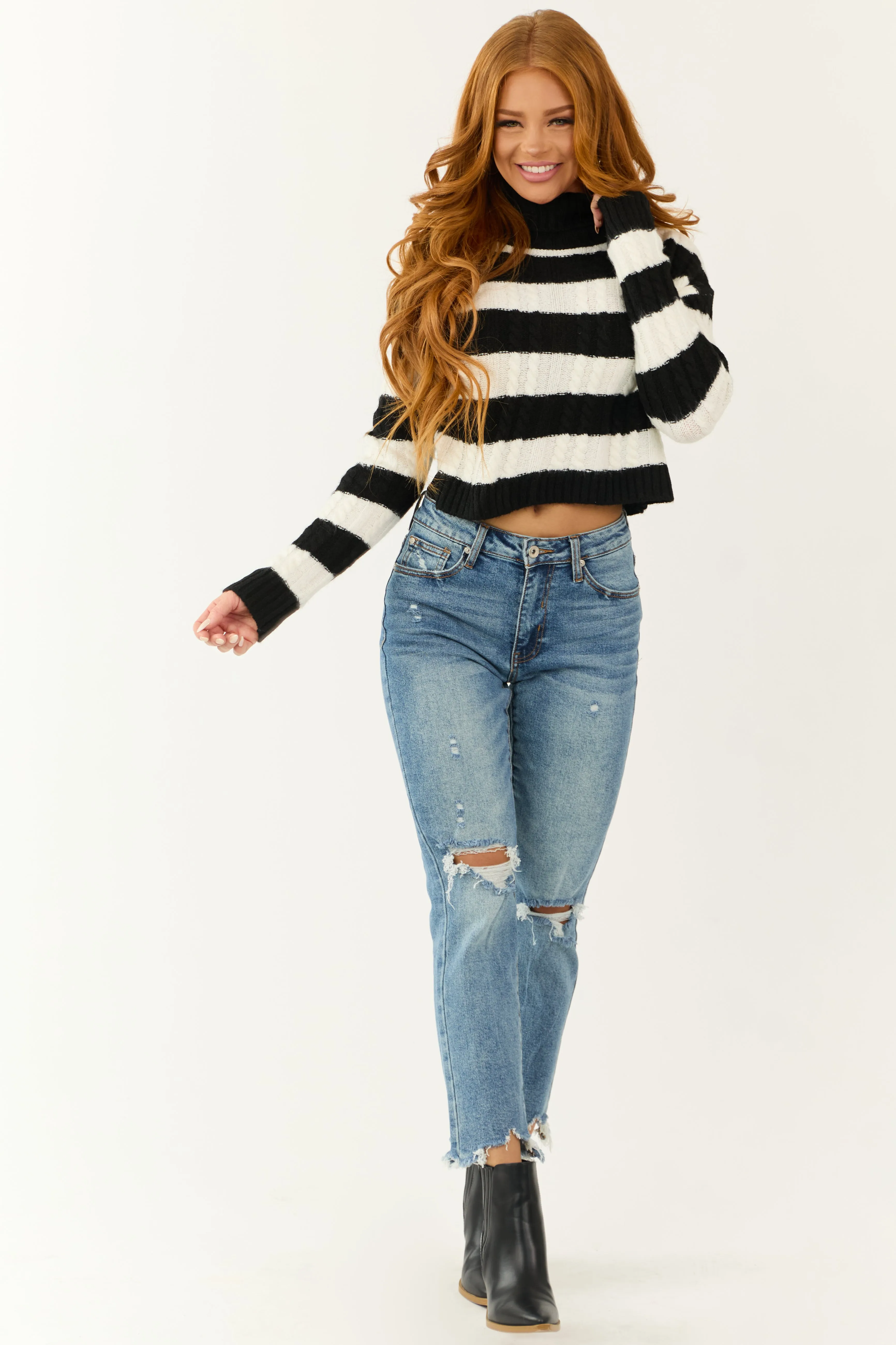 Special A Medium Wash Straight Leg Tummy Control Jeans sold by Lime Lush product image thumbnail 5