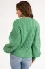 Kelly Green Cable Knit Button Up Cardigan sold by Lime Lush