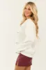 Off White Fleece Lined 'Champagne' Graphic Sweatshirt sold by Lime Lush