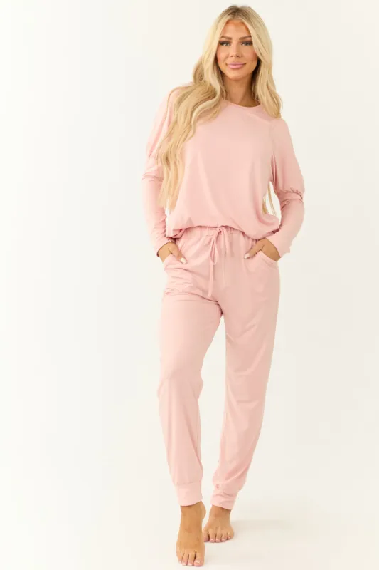 Cherry Blossom Long Sleeve Jogger Set sold by Lime Lush