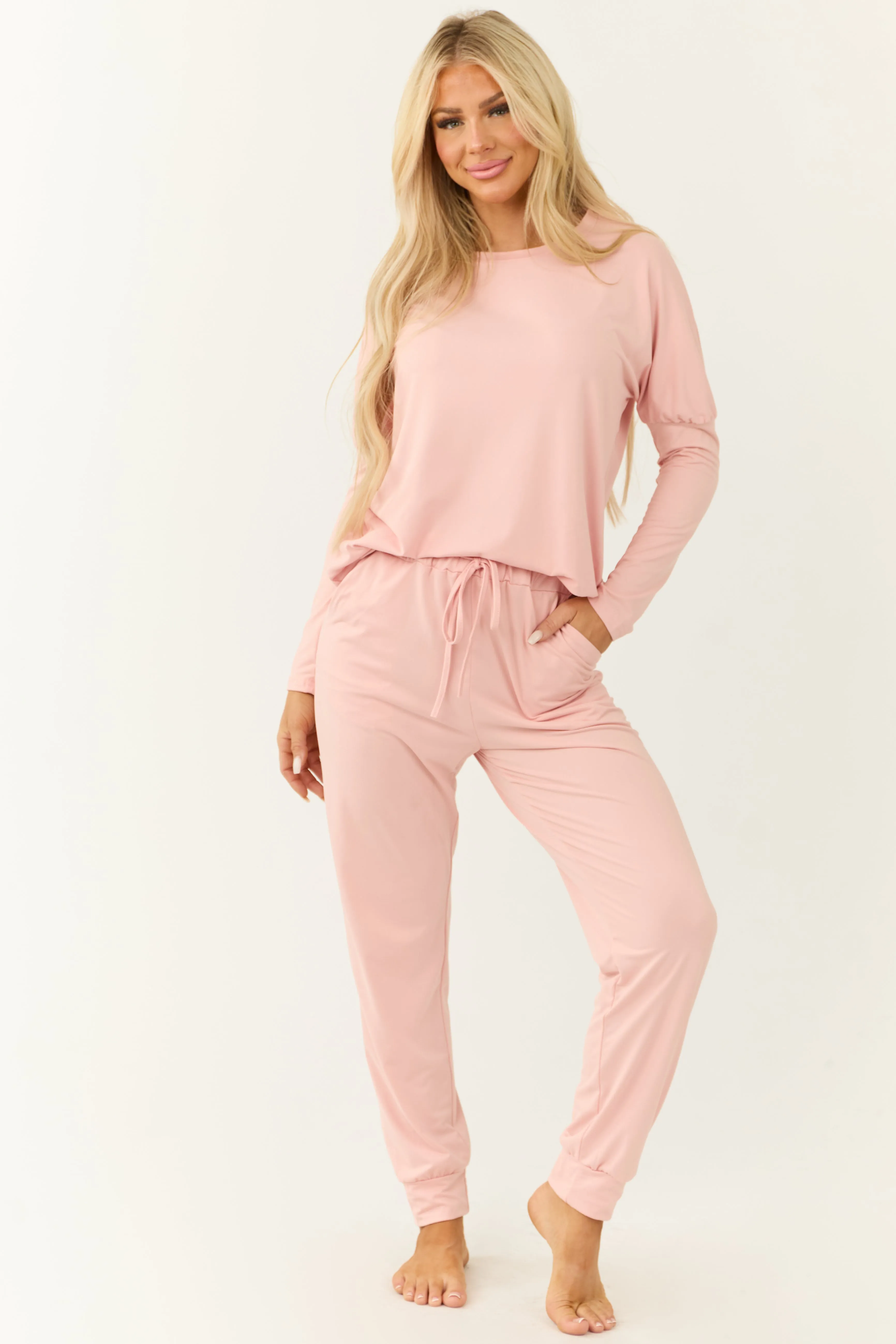 Cherry Blossom Long Sleeve Jogger Set sold by Lime Lush product image thumbnail 3