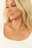 Gold Layered Paperclip Chain Pearl Pendant Necklace sold by Lime Lush