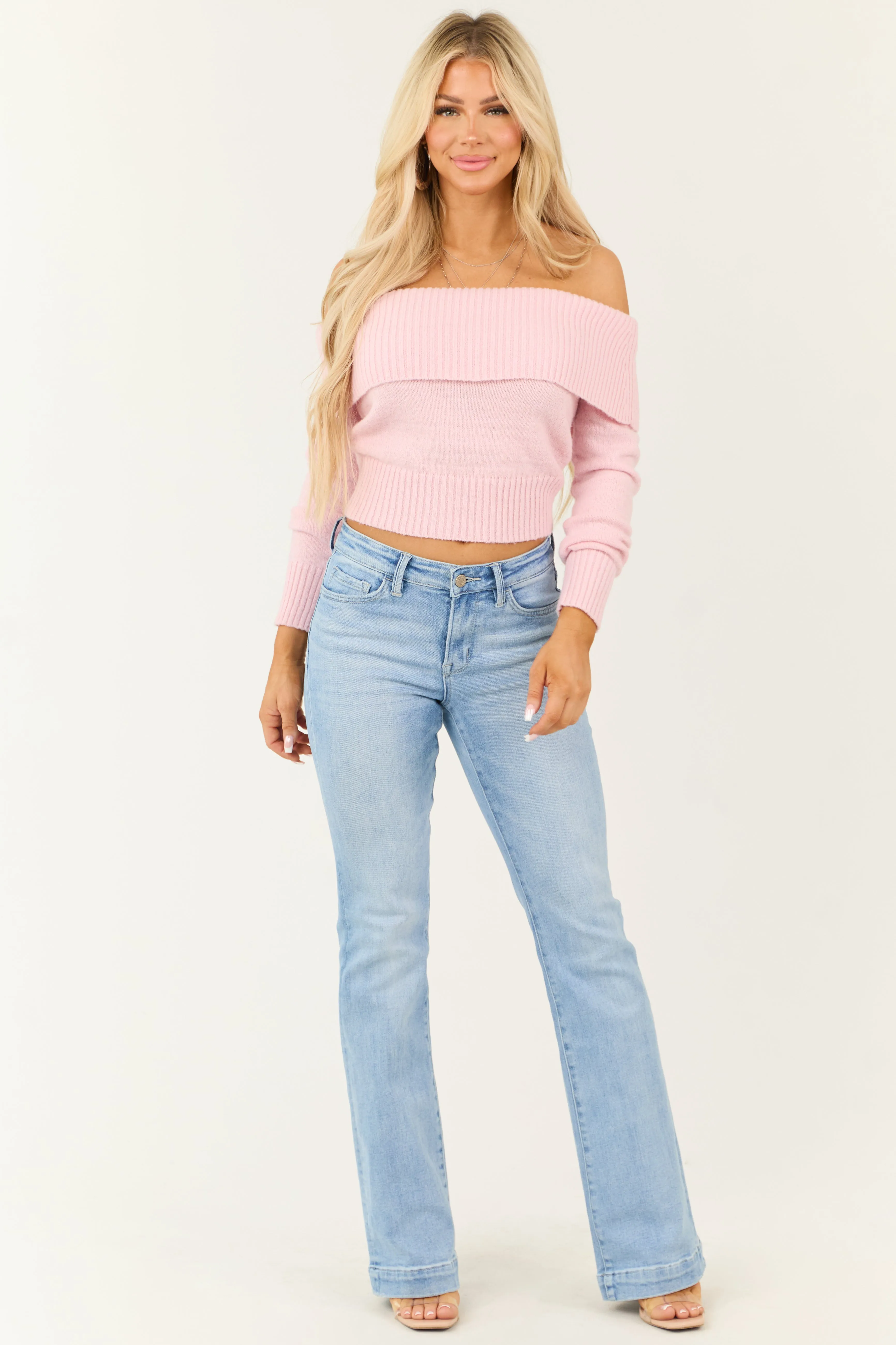 Vervet Light Wash Bootcut Mid Rise Jeans sold by Lime Lush product image thumbnail 2