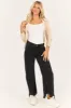 Special A Black Distressed High Rise Barrel Jeans sold by Lime Lush