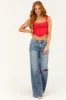 Lipstick Lace And Ribbon Bustier Crop Corset Top sold by Lime Lush