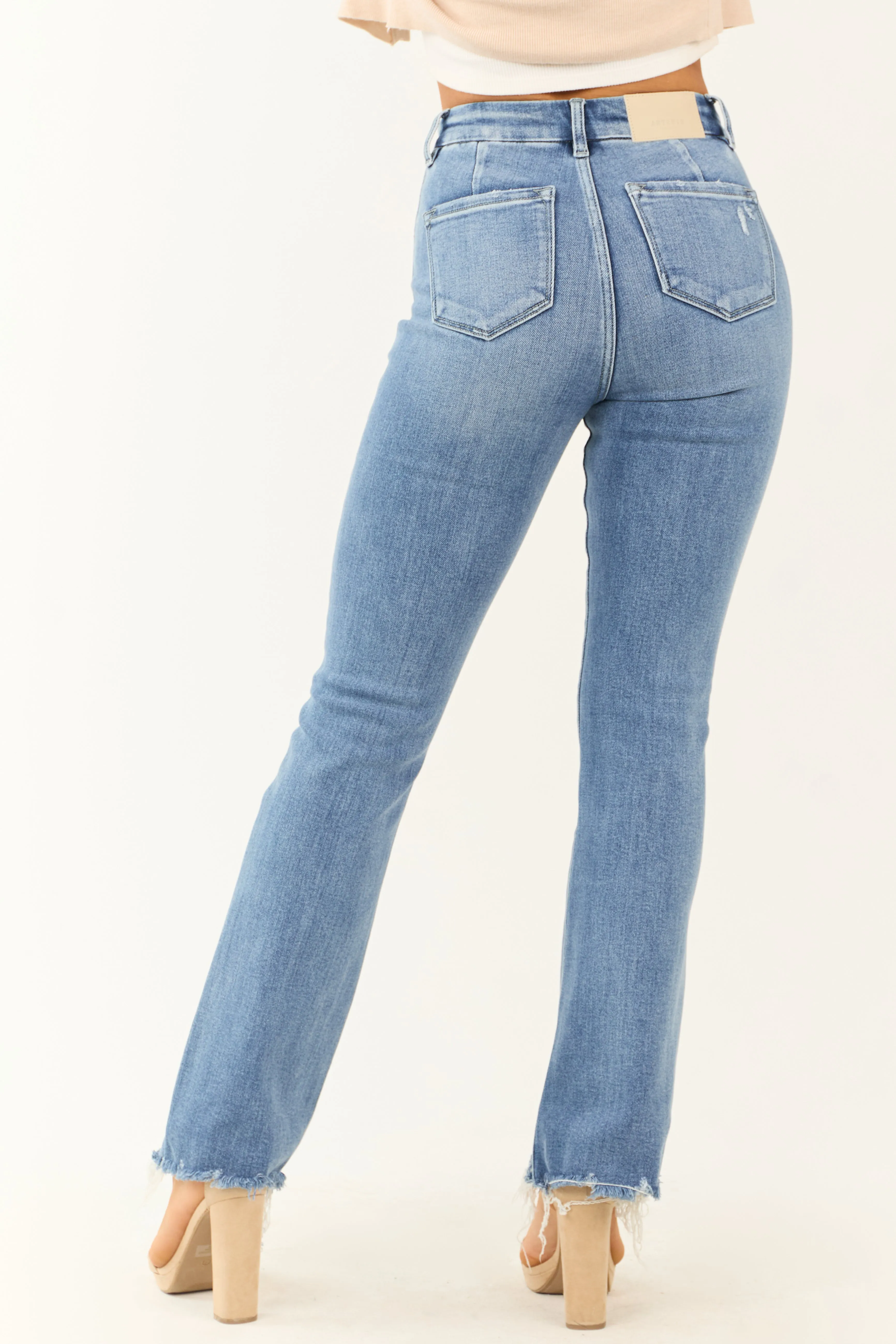 Artemis Medium Wash High Rise Tummy Control Jeans sold by Lime Lush product image thumbnail 4