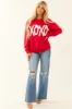Crimson Chunky 'XOXO' Long Sleeve Sweatshirt sold by Lime Lush