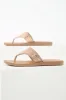 Rose Gold Rhinestone Flat Slip On Sandals sold by Lime Lush