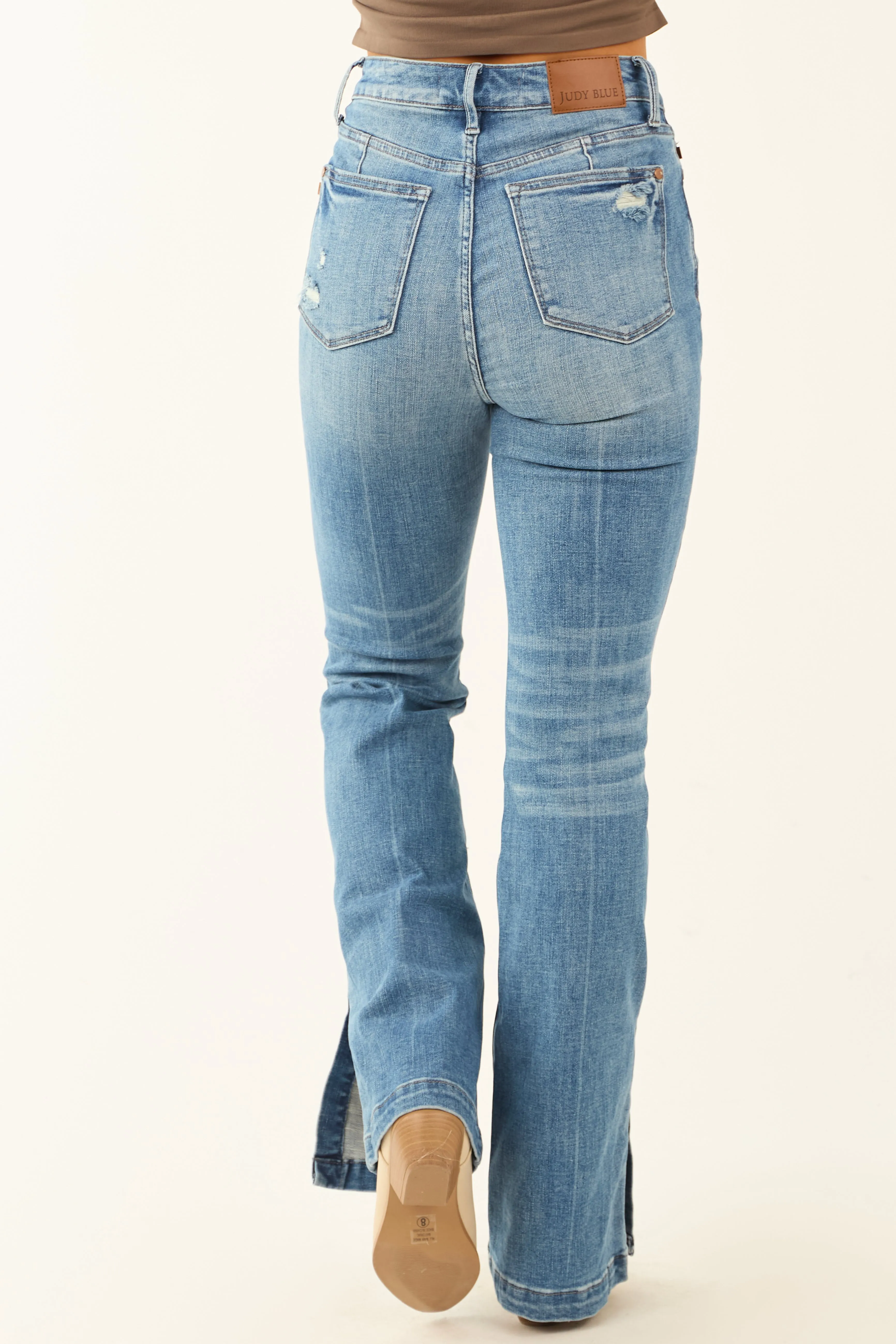 Judy Blue Stretchy Tummy Control Bootcut Jeans sold by Lime Lush product image thumbnail 4