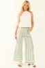 Mint and Almond Striped Wide Leg Pants sold by Lime Lush