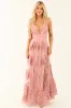 Cherry Blossom Floral Burnout Mesh Maxi Dress sold by Lime Lush