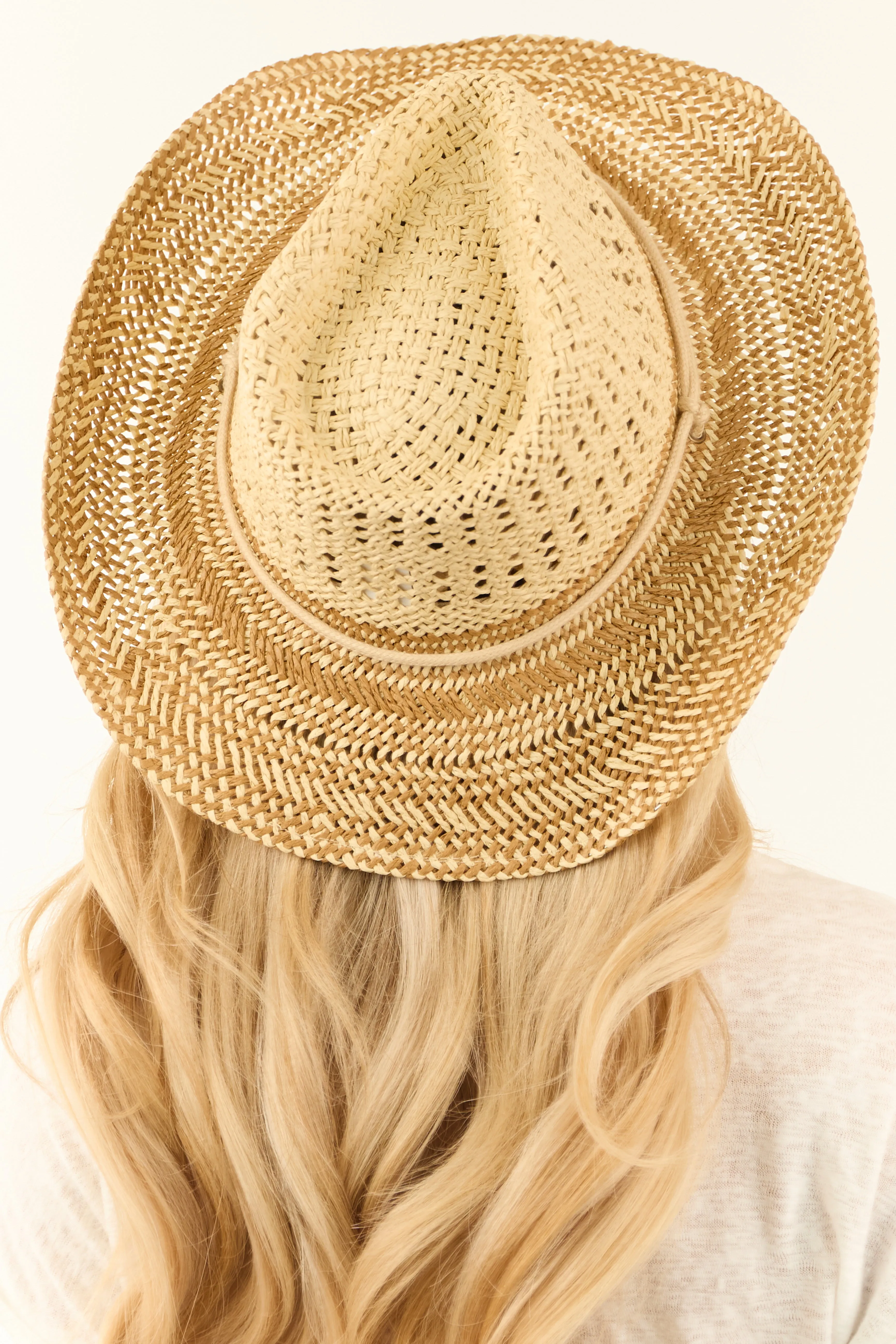Buttercream and Brown Sugar Straw Cowboy Hat sold by Lime Lush product image thumbnail 4