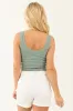 Juniper Notch Neck Ribbed Knit Tank Top sold by Lime Lush