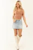 Ginger Notch Neck Ribbed Knit Tank Top sold by Lime Lush