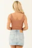 Ginger Notch Neck Ribbed Knit Tank Top sold by Lime Lush