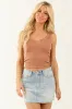 Ginger Notch Neck Ribbed Knit Tank Top sold by Lime Lush