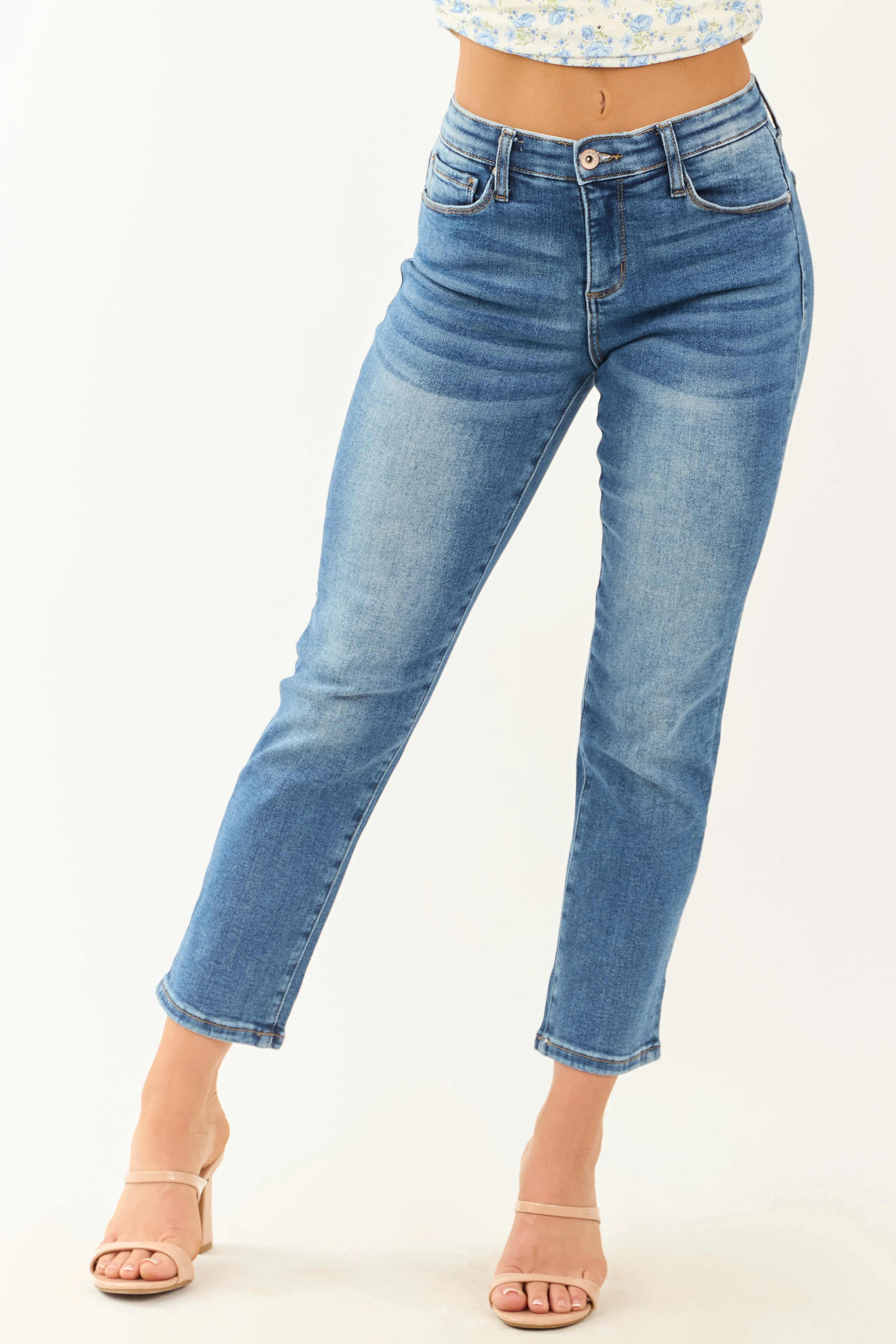 Special A Medium Tummy Control Stretchy Slim Straight Jeans sold by Lime Lush