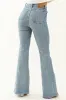 Judy Blue Light Wash Stretchy Embroidery Flare Jeans sold by Lime Lush