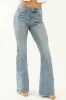 Judy Blue Light Wash Stretchy Embroidery Flare Jeans sold by Lime Lush