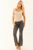 Almond V Neckline Fitted Ribbed Knit Tank Top sold by Lime Lush