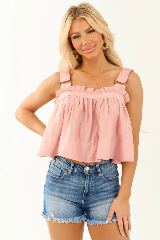 Light Punch Flowy Sleeveless Tiered Top sold by Lime Lush