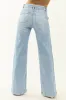 Risen Light Wash Stretchy Wide Leg Jeans sold by Lime Lush