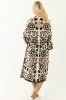 POL Cream and Black Crochet Open Duster Cardigan sold by Lime Lush