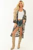 POL Cream and Black Crochet Open Duster Cardigan sold by Lime Lush