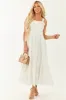 Off White Eyelet Lace Sleeveless Maxi Dress sold by Lime Lush